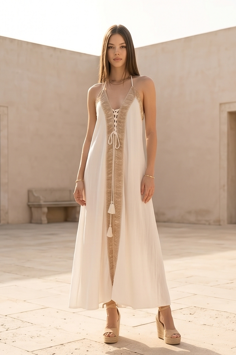 aurelia maxi dress Pack:6 All - 65e81a1e97fb730f866cd685 a luxe clothing line Linen Dress With Pockets