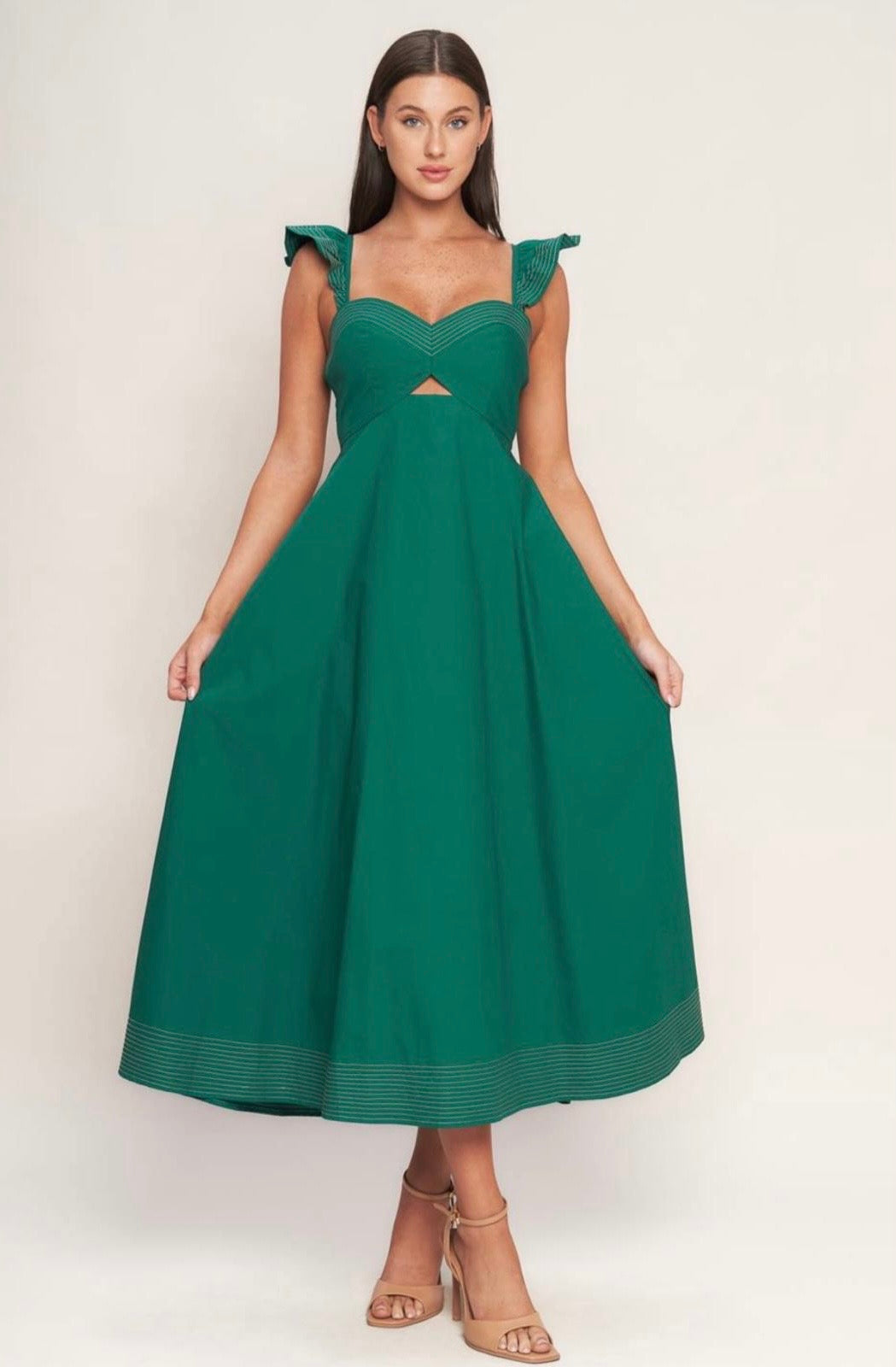 Zoe Green Maxi Dress