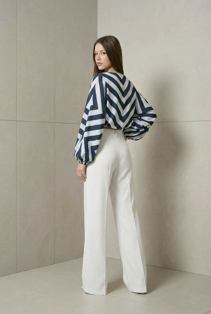 Nautica Chevron Blouse