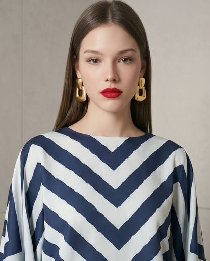 Nautica Chevron Blouse