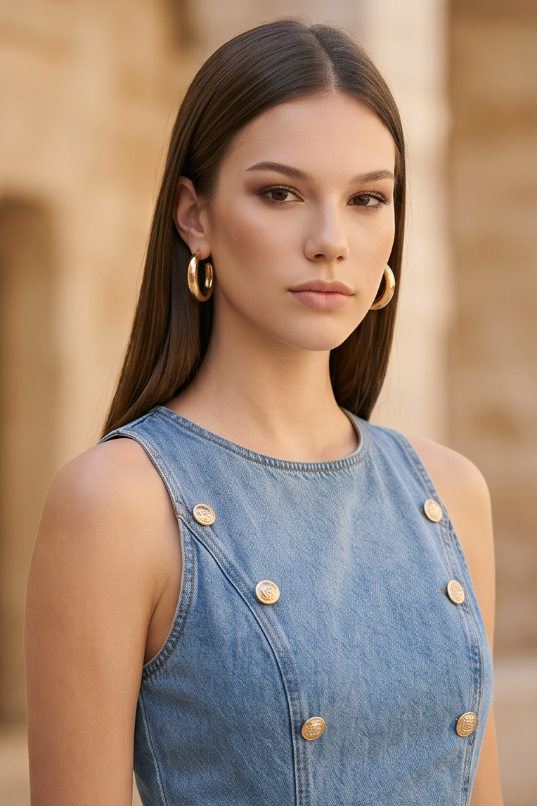 Harper Denim Mini Dress