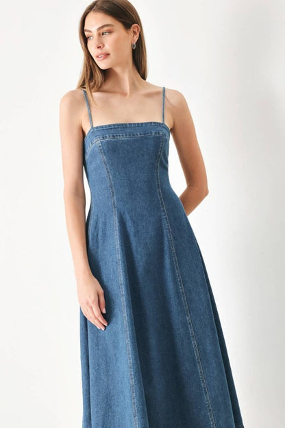 Savannah Denim Midi Dress