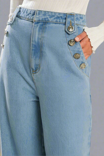 Denim Button-Up Charm