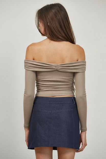 Aura Offshoulder Top rear.