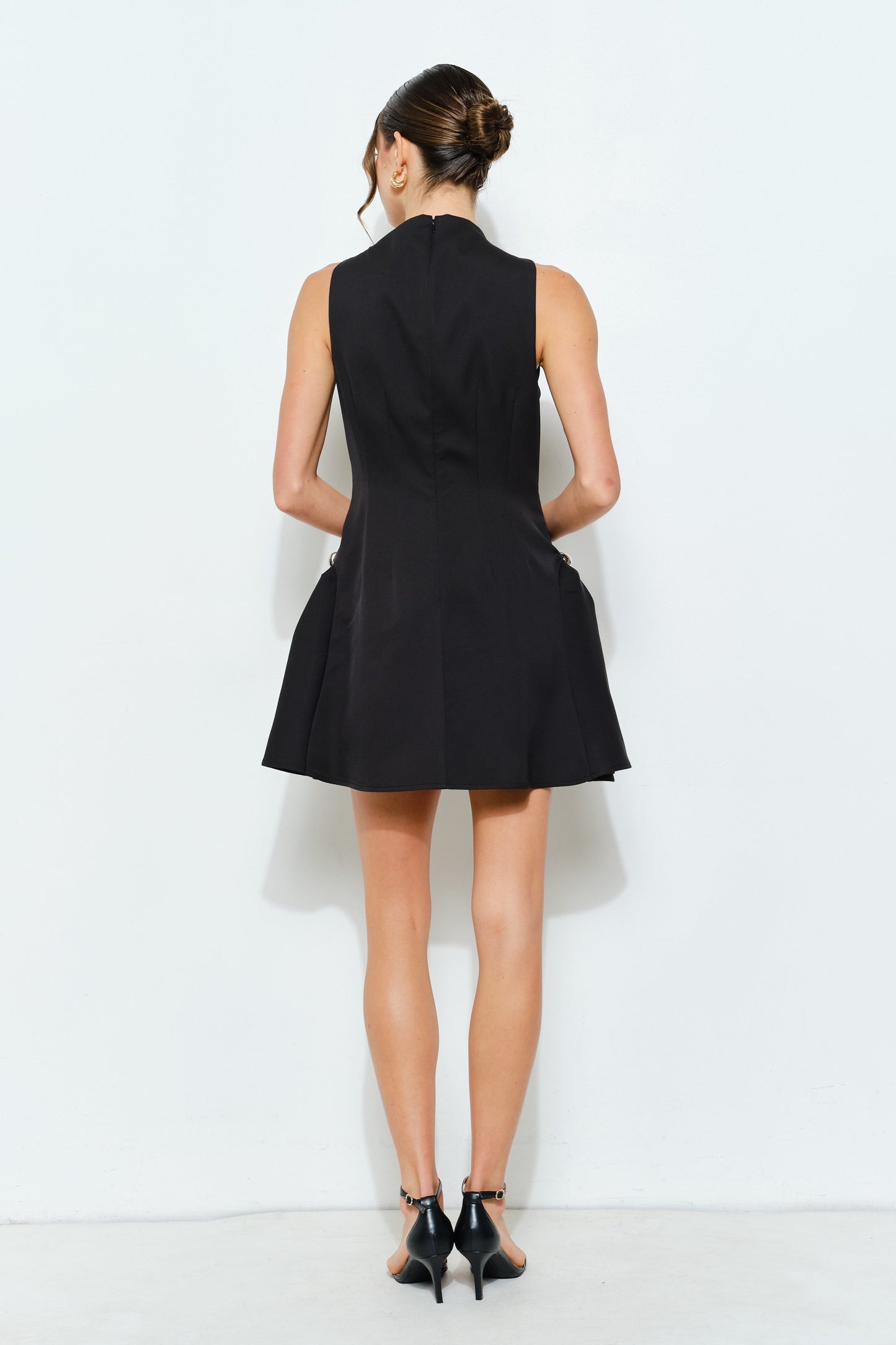 Sienna Pocket Black Dress