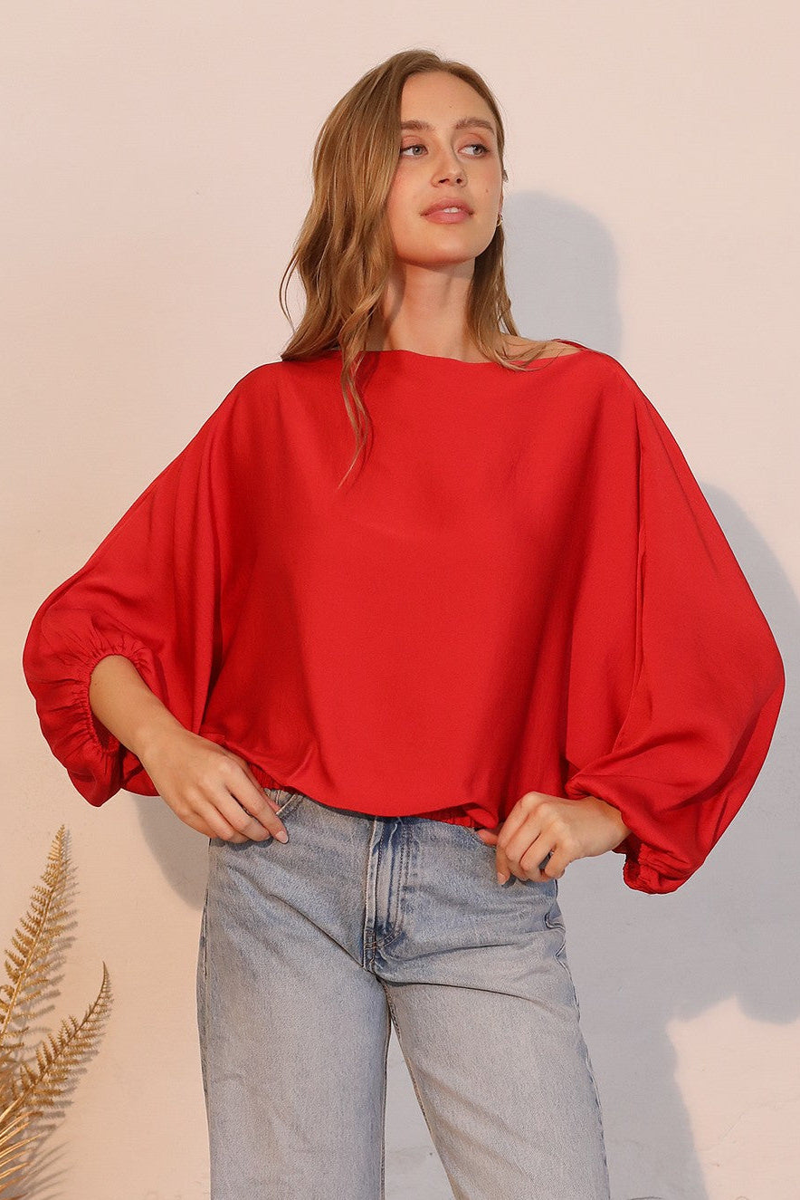 Red Mouse Blouse front.